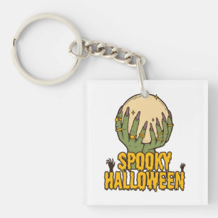 spooky halloween key ring