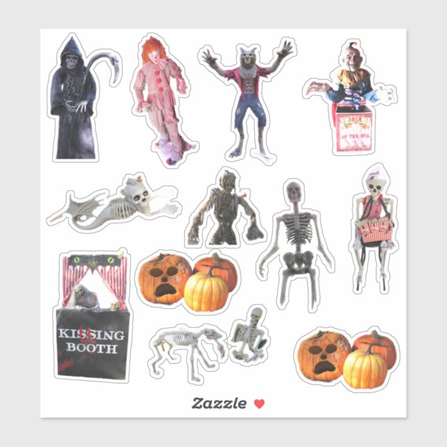 Spooky Halloween Kiss-Cut Vinyl Stickers (Sheet)