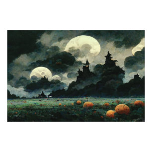 Spooky Halloween Landscapes Photo Print