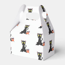 Spooky Halloween Leopard Black Cat