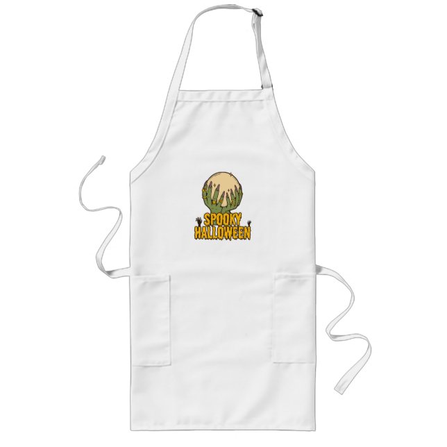spooky halloween long apron (Front)