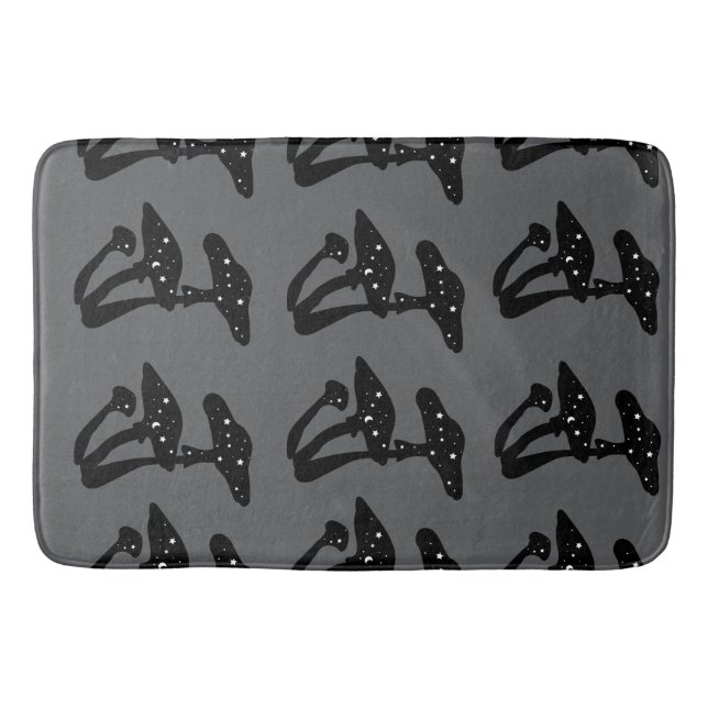 Spooky Halloween Magic Bathroom Décor Bath Mat (Front)