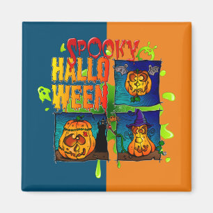 Spooky Halloween Magnet