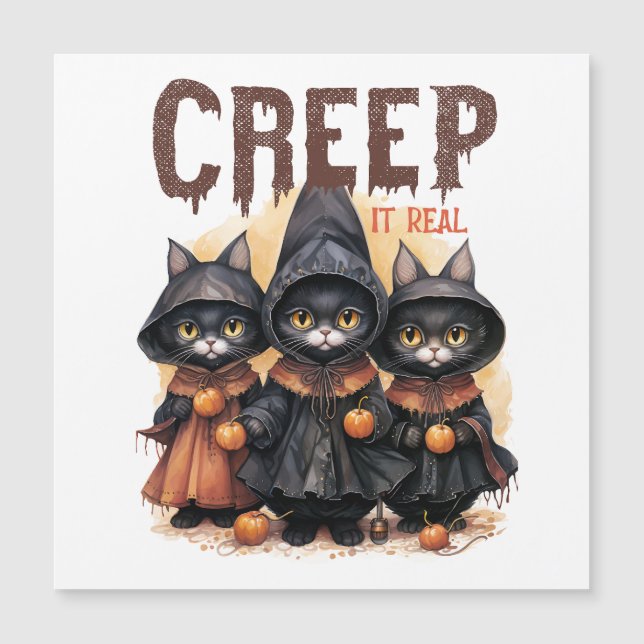 Spooky Halloween  Magnetic Card (Front)