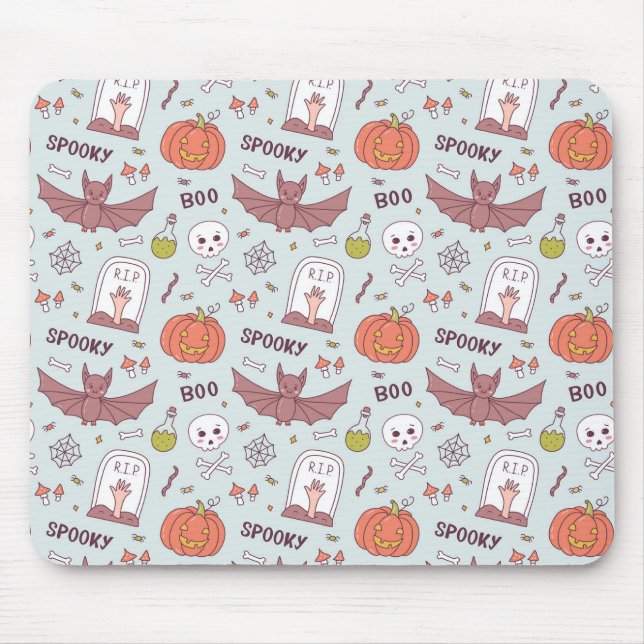 Spooky Halloween Mouse Pad (Front)