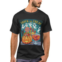 Spooky Halloween Night Creepy Tree and Pumpkin Gra