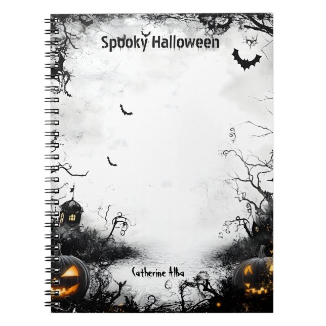 Spooky Halloween  Notebook (Front)