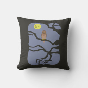 Spooky Halloween Owl Cushion