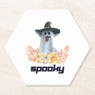Spooky Halloween Paper Coaster