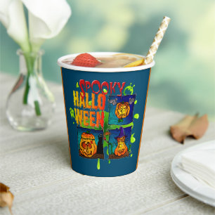 Spooky Halloween Paper Cups