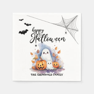 Spooky Halloween Paper Napkins Customisable