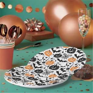 Spooky Halloween  Paper Plate