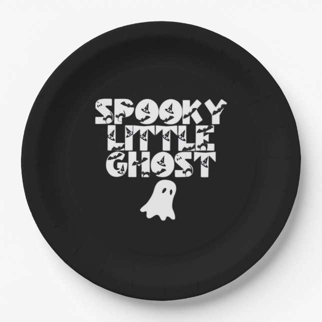 Spooky Halloween Paper Plate (Front)