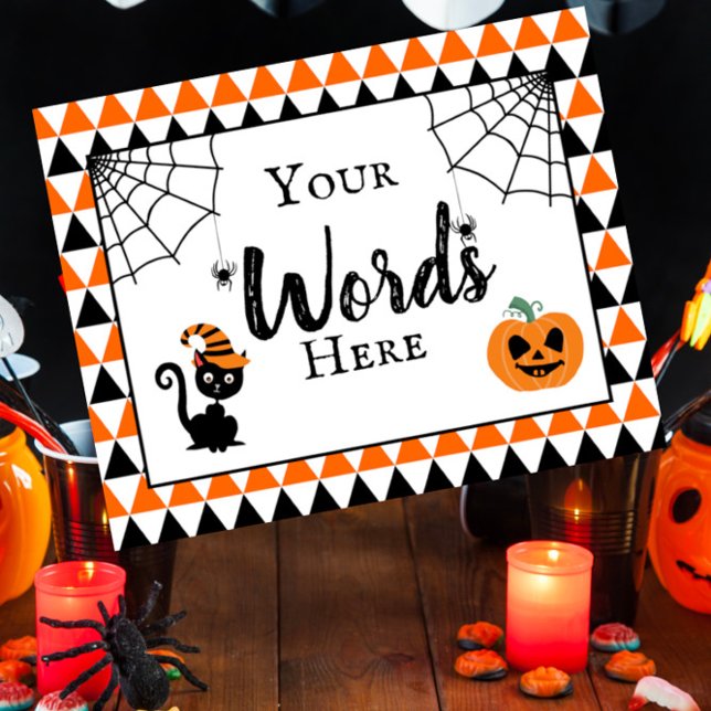 spooky halloween party design your own sign decor (Creator Uploaded)
