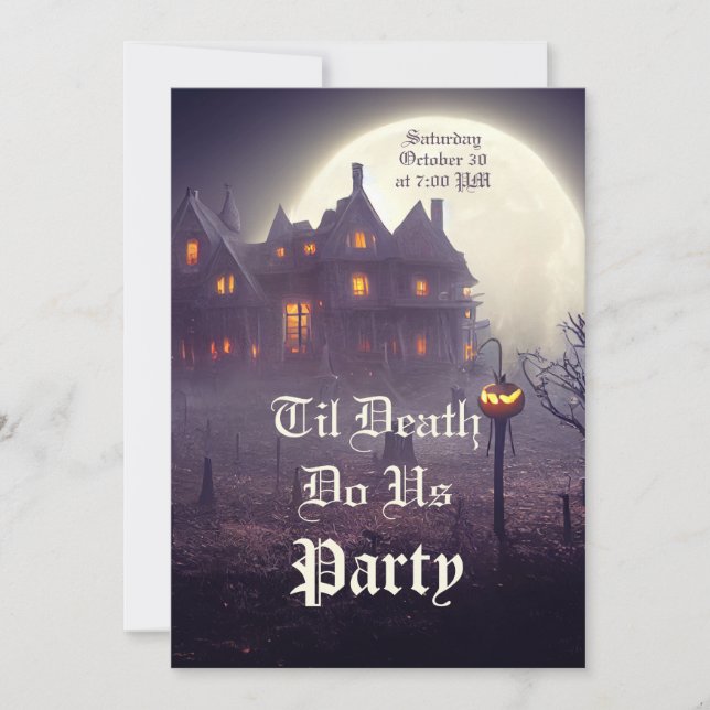 Spooky Halloween Party Invitation (Front)