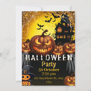 Spooky Halloween Party Invitation Card