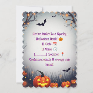 Spooky Halloween Party Invitation 🎃 Fun & Creepy