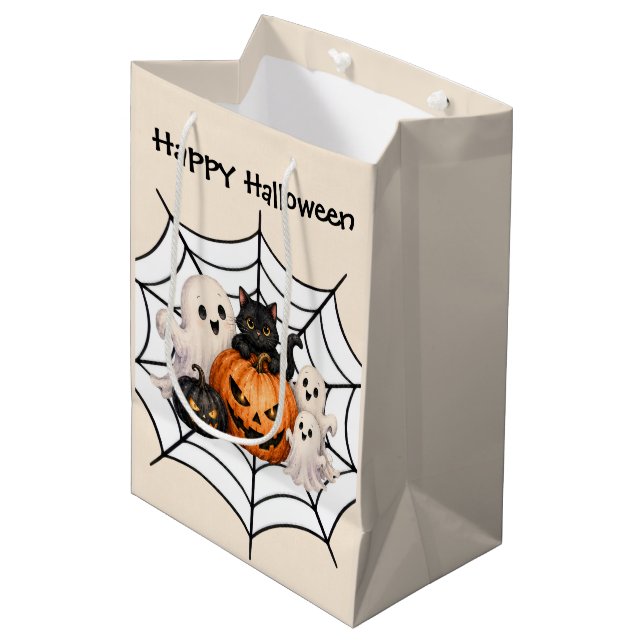 Spooky Halloween Party  Medium Gift Bag (Front Angled)