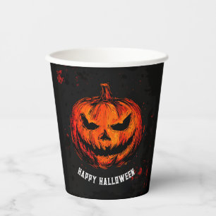 Spooky Halloween Party Paper Cups