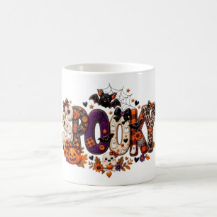 Spooky Halloween Patchwork Coffee Mug