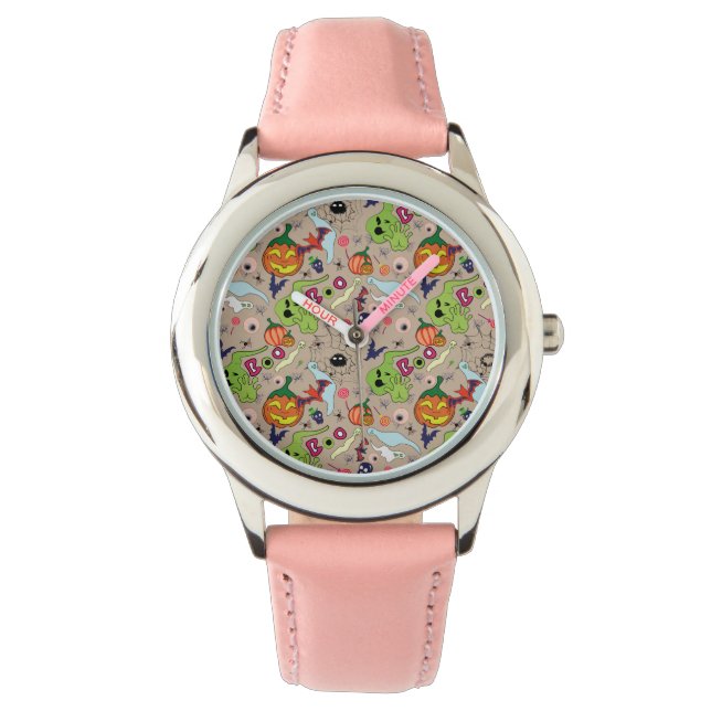 Spooky Halloween Pattern Watch (Front)