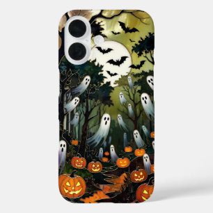 Spooky Halloween Phone Case Ghost Pumpkin Forest