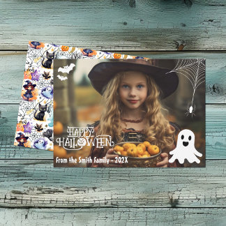 Spooky Halloween Photo Card Season's Greetings