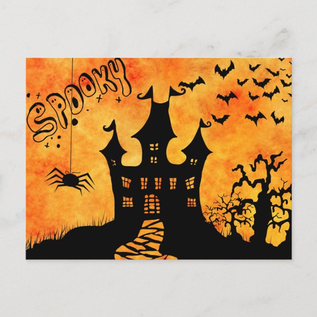 spooky halloween postcard (Front)