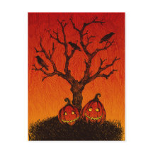 Spooky Halloween Postcard