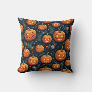 Spooky Halloween Pumpkin Cushion