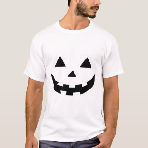 Spooky Halloween Pumpkin Face with Sharp Teeth T-Shirt