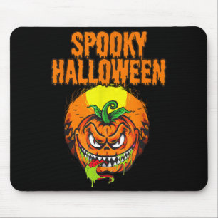 Spooky Halloween Pumpkin Mouse Pad