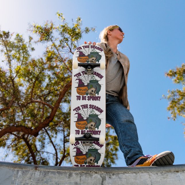 Spooky Halloween Pumpkin Skateboard (Outdoor 1)