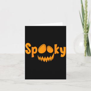 Spooky Halloween Pumpkin Spooky Pumpkin Card