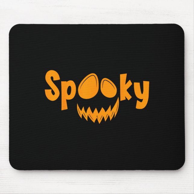 Spooky Halloween Pumpkin Spooky Pumpkin Mouse Pad (Front)