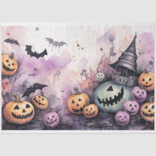Spooky Halloween Pumpkins 1 Decoupage Paper
