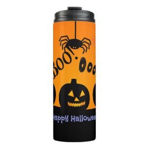 Spooky Halloween Pumpkins Jack-o-Lanterns Thermal Tumbler