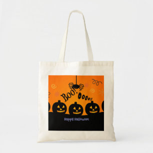 Spooky Halloween Pumpkins Jack-o-Lanterns Tote Bag