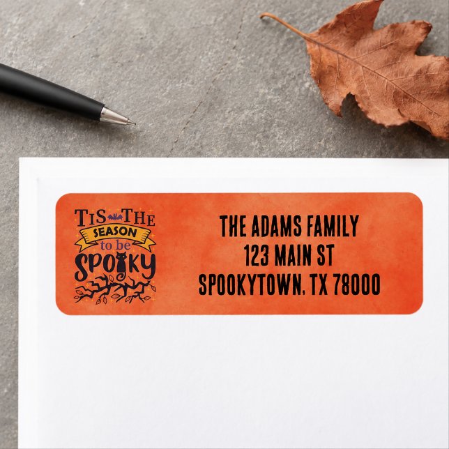 Spooky Halloween Return Address Label (Spooky Halloween Return Address Label)