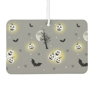 Spooky Halloween Seamless Pattern  Car Air Freshener