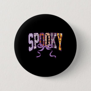 Spooky Halloween Shirt Cute Ghosts Pumpkins Bow Wo 6 Cm Round Badge
