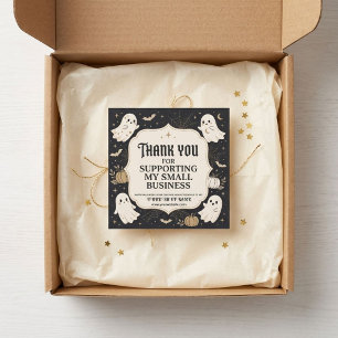 Spooky Halloween Small Business Thank You Square Business Card