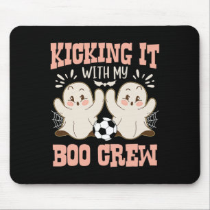 Spooky Halloween Soccer Kicking It With My Boo Cre Mouse Pad