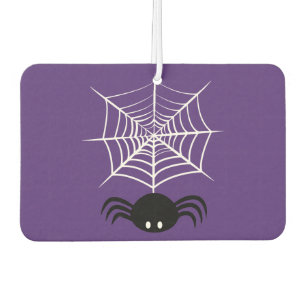 Spooky Halloween Spider Illustration Car Air Freshener