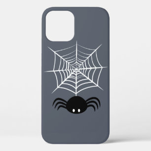 Spooky Halloween Spider Illustration iPhone 12 Case