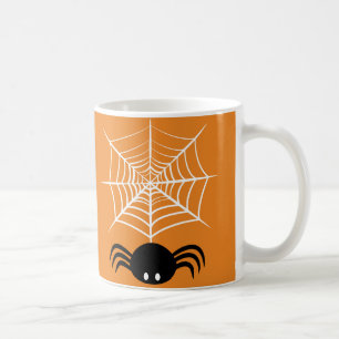 Spooky Halloween Spider Illustration Coffee Mug