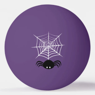 Spooky Halloween Spider Illustration Ping Pong Ball