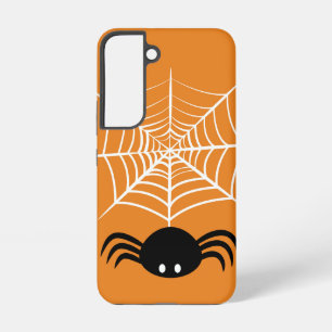 Spooky Halloween Spider Illustration Samsung Galaxy Case