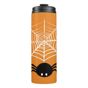 Spooky Halloween Spider Illustration Thermal Tumbler