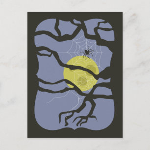 Spooky Halloween Spider Postcard
